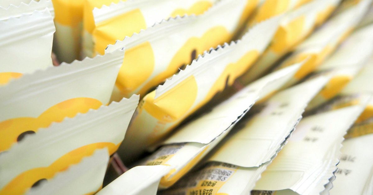 Printed packaging for snack bars