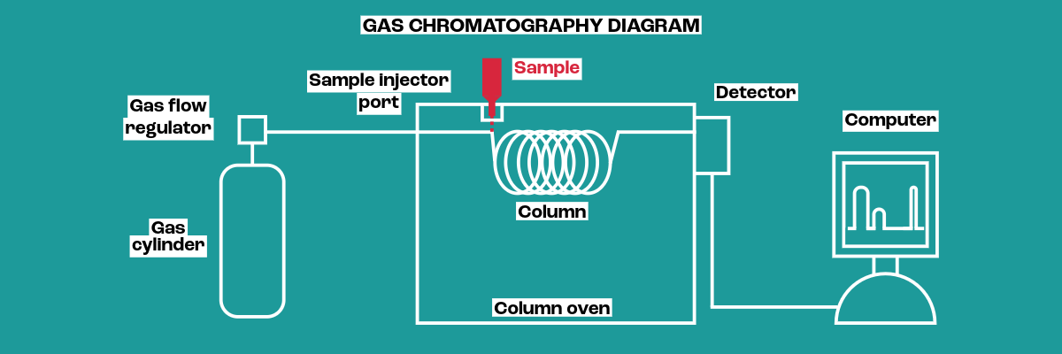 Gas chromatography diagram