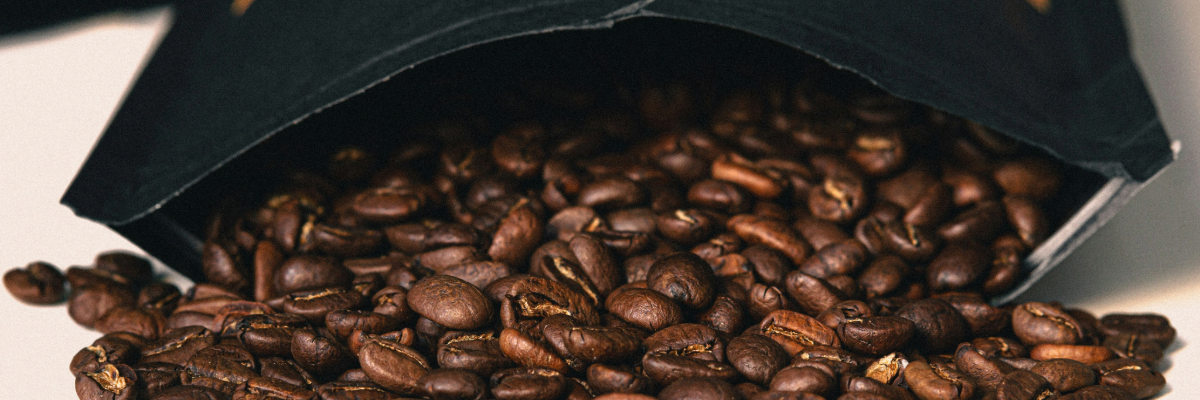 Coffee in printed packaging